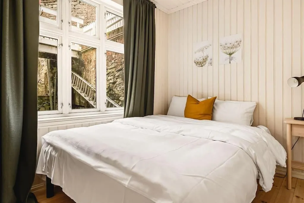 Nydelig Hus Med Privat Hage Og Fantastisk Utsikt Over Fisketorget, Bryggen Og Bergen Sentrum