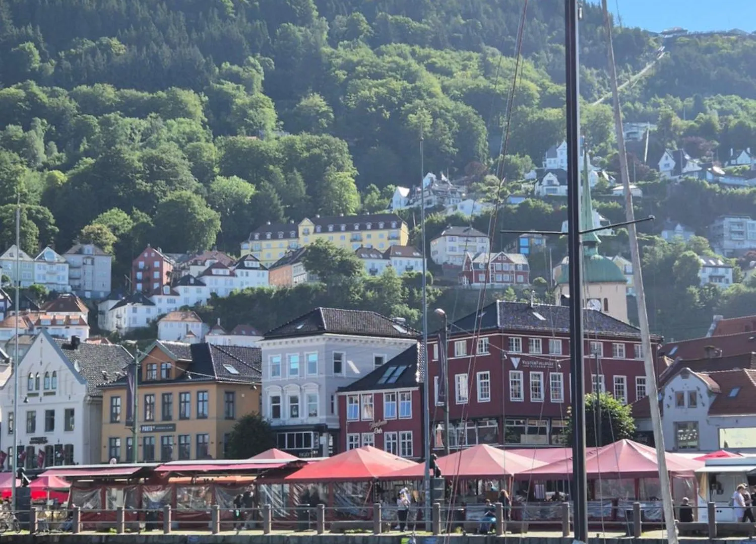 Apartamento Nydelig Hus Med Privat Hage Og Fantastisk Utsikt Over Fisketorget, Bryggen Og Bergen Sentrum Noruega